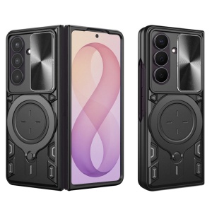 Husa pentru Samsung Galaxy Z Fold8 Ultra / Z Fold 7, Inel Magnetic, Protectie Camera, set cu sticker, CamGuard Pro, Negru