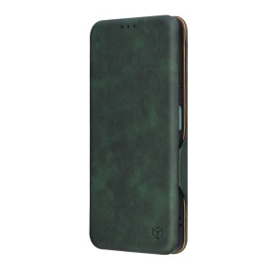 Husa pentru Xiaomi 14, SKYDDAR INNOVATION, Safe Wallet tip carte din Piele Ecologica, Suport Carduri, Inchidere Magnetica, Verde, set cu sticker  - Img 9