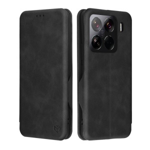 Husa pentru Xiaomi 15 Pro, SKYDDAR INNOVATION, Safe Wallet tip carte din Piele Ecologica, Suport Carduri, Inchidere Magnetica, Negru, set cu sticker