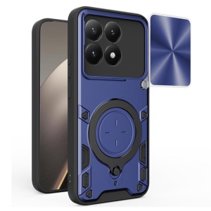 Husa pentru Xiaomi 15T, SKYDDAR INNOVATION, CamGuard Pro, Inel Magnetic, Protectie Camera, set cu sticker, Albastru
