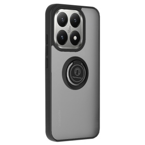 Husa pentru Xiaomi 15T, SKYDDAR INNOVATION, Glinth cu Inel Rotativ 360° Magnetic, set cu sticker, Negru  - Img 7