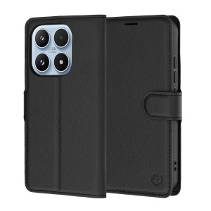 Husa pentru Xiaomi 17 tip Carte, cu Portofel Interior, Finisaje Premium, set cu sticker, Leather Folio, Negru