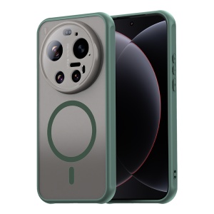 Husa pentru Xiaomi 17 Ultra Finisaje Premium, Antisoc, Magsafe, set cu sticker, HaloFrost MagSafe II, Verde