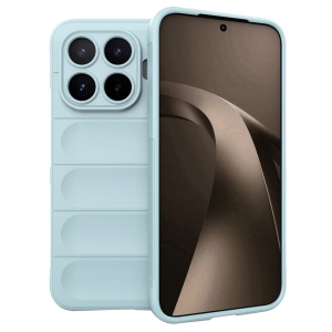 Husa pentru Xiaomi 17T Pro din Silicon Mat, Antisoc, set cu sticker, Magic Shield, Bleu
