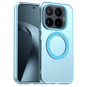 Husa pentru Xiaomi 17T Pro, MagSafe, Antisoc, Margini ridicate, Mat, set cu sticker, CandyCase, Albastru