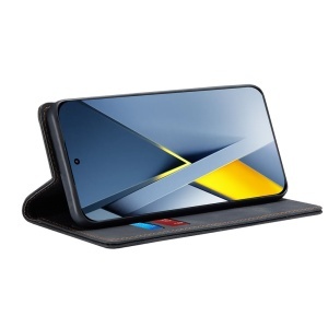 Husa pentru Xiaomi Poco F8 Ultra, SKYDDAR INNOVATION, Confy Cover tip Carte din piele Eco Premium, cu Portofel Interior, set cu sticker, Negru - Img 2