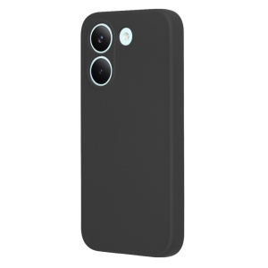 Husa pentru Xiaomi Poco X8 Pro din Silicon Catifelat, Antisoc, set cu sticker, SoftElegance, Negru - Img 3