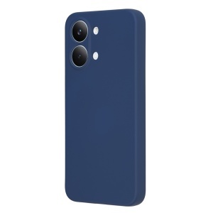 Husa pentru Xiaomi Poco X8 Pro Max din Silicon Catifelat, Antisoc, set cu sticker, SoftElegance, Bleumarin - Img 3