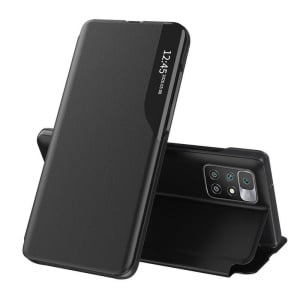 Husa pentru Xiaomi Redmi 10 / Redmi 10 2022, tip carte, set cu sticker, eFold, Negru