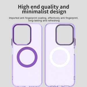 Husa pentru Xiaomi Redmi 15C 5G, MagSafe, Antisoc, set cu sticker, CandyCase, Mov - Img 4