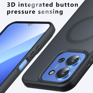 Husa pentru Xiaomi Redmi 15C 5G, SKYDDAR INNOVATION, PureFrost MagSafe, AntiSoc, set cu sticker, Negru frost - Img 3