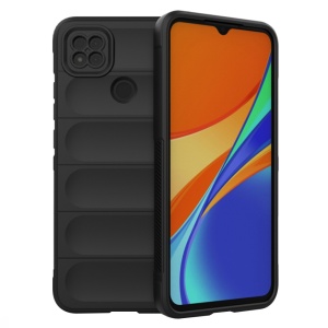 Husa pentru Xiaomi Redmi 9C NFC / Redmi 9C, SKYDDAR INNOVATION, Magic Shield, din Silicon Mat, set cu sticker, Negru