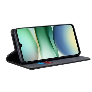 Husa pentru Xiaomi Redmi A5 4G tip Carte din piele Eco Premium, cu Portofel Interior, set cu sticker, Confy Cover, Negru - Img 2
