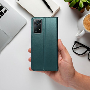Husa pentru Xiaomi Redmi Note 12S tip carte, Skyddar Smart Magnet - Verde - Img 3