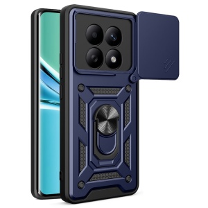 Husa pentru Xiaomi Redmi Note 15 4G / Redmi Note 15 5G, SKYDDAR INNOVATION, CamShield, Inel magnetic, set cu sticker, Albastru