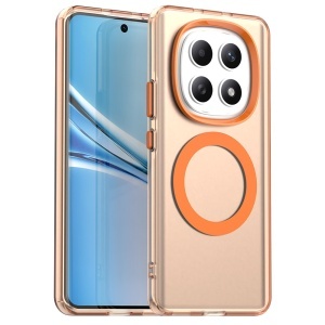 Husa pentru Xiaomi Redmi Note 15 5G / Poco M8 5G, MagSafe, Antisoc, set cu sticker, CandyCase, Portocaliu