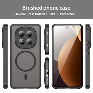 Husa pentru Xiaomi Redmi Note 15 Pro 4G, SKYDDAR INNOVATION, HaloFrost MagSafe II, Antisoc, set cu sticker, Negru - Img 5