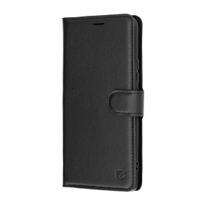 Husa pentru Xiaomi Redmi Note 15 Pro 4G, SKYDDAR INNOVATION, Leather Folio tip Carte, cu Portofel Interior, Finisaje Premium, set cu sticker, Negru - Img 6