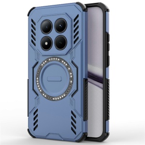Husa pentru Xiaomi Redmi Note 15 Pro+ 5G / Poco M8 Pro 5G, SKYDDAR INOVATION, ArmorMag, Magsafe, set cu sticker, Albastru