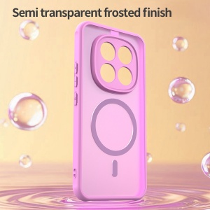 Husa pentru Xiaomi Redmi Note 15 Pro+ 5G / Poco M8 Pro 5G, SKYDDAR INNOVATION, HaloFrost MagSafe II, Antisoc, set cu sticker, Roz - Img 3