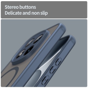 Husa pentru Xiaomi Redmi Note 15 Pro+ 5G / Poco M8 Pro 5G, SKYDDAR INNOVATION, HaloFrost MagSafe II, Antisoc, set cu sticker, Bleumarin - Img 3