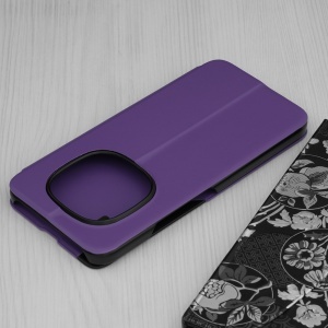 Husa pentru Xiaomi Redmi Note 15 Pro+ 5G / Poco M8 Pro 5G, tip carte, set cu sticker, eFold, Mov - Img 5