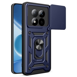 Husa pentru Xiaomi Redmi Note 15 Pro 5G, SKYDDAR INNOVATION, CamShield, Inel magnetic, set cu sticker, Albastru