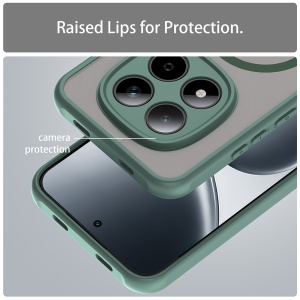 Husa pentru Xiaomi Redmi Note 15 Pro 5G, SKYDDAR INNOVATION, HaloFrost MagSafe II, Antisoc, set cu sticker, Verde - Img 5