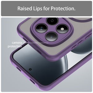 Husa pentru Xiaomi Redmi Note 15 Pro 5G, SKYDDAR INNOVATION, HaloFrost MagSafe II, Antisoc, set cu sticker, Mov - Img 5