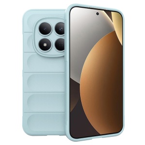 Husa pentru Xiaomi Redmi Note 15 Pro 5G, SKYDDAR INNOVATION, Magic Shield, din Silicon Mat, set cu sticker, Bleu