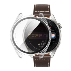 Husa protectie Smartwatch Huawei Watch 3 Pro, SKYDDAR INNOVATION, Defense360 Pro + Screen Protector, AntiSoc, set cu sticker, Transparenta
