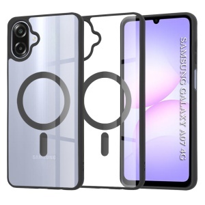 Husa Samsung Galaxy A07 4G din silicon, set cu sticker, MagSafe Pro, Negru