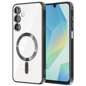 Husa Samsung Galaxy A16 cu Magsafe integrat, Antisoc, set cu sticker, Luxury Shield, Negru