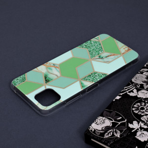Husa Samsung Galaxy A22 5G Marble Series, Techsuit - Green Hex - Img 5
