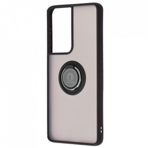 Husă Samsung Galaxy S21 Ultra 5G SKYDDAR Glinth+ cu Inel Rotativ 360°, Compatibilitate Magnetică, Absorbție Șocuri, Design Subțire și Elegant - Negru - Img 5