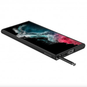 Husa Samsung Galaxy S22 Ultra, Liquid Air Spigen - Negru - Img 3