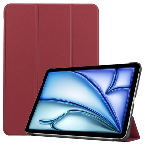 Husa tableta pentru iPad Air 13 (2024) / Air 13 (2025), SKYDDAR INNOVATION, cu suport Multi-Unghi si functie Sleep/Wake, FoldPro, Rosu, set cu sticker