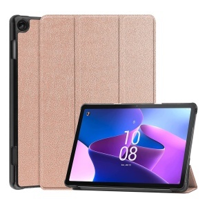 Husa tableta pentru Lenovo Tab M10 3rd Gen (TB328FU/TB328XU), SKYDDAR INNOVATION, cu suport Multi-Unghi si functie Sleep/Wake, FoldPro, Roz, set cu sticker