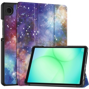 Husa tableta pentru Samsung Galaxy Tab A11 / A9, SKYDDAR INNOVATION, cu suport Multi-Unghi si functie Sleep/Wake, FoldPro, Galaxy, set cu sticker