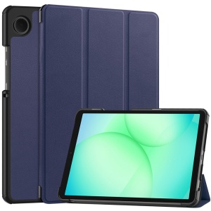 Husa tableta pentru Samsung Galaxy Tab A11 / A9, SKYDDAR INNOVATION, cu suport Multi-Unghi si functie Sleep/Wake, FoldPro, Albastru, set cu sticker