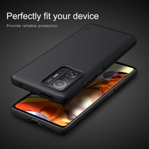 Husa Xiaomi 11T / 11T Pro, Nillkin Super Frosted Shield - Negru - Img 7