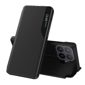 Husa Xiaomi 17T Pro, tip carte, eFold, afisare smart, set cu sticker, Negru