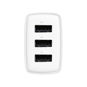 Incarcator de Priza 3xUSB, 17W, Baseus - Alb - Img 3