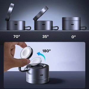 Incarcator Magnetic fara Fir 3in1, 25W, Qi2, Fast Charge,, Ugreen W712 - Gri - Img 5