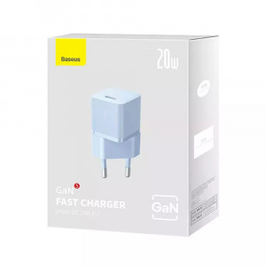Incarcator Type-C, Fast Charging, GaN, 20W - Baseus (CCGN050103) - Blue - Img 7