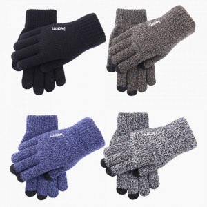 Manusi Tocuhscreen din lana, unisex, iWarm ST0005 - Albastru - Img 5
