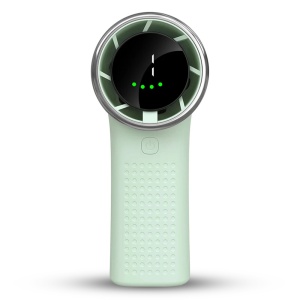 Mini Ventilator Portabil A8, LED Display, 5 Viteze, USB-C, Baterie 3600mAh, Silentios si Compact, Verde