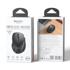 Mouse wireless, 2.4GHz, 1600 DPI, Silentios, 6 butoane, Yesido, Negru - Img 7
