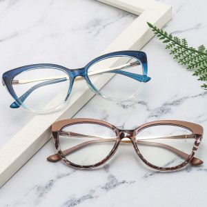 Ochelari calculator dama protectie lumina albastra, Techsuit (F5018-C9) - Transparent Red - Img 4