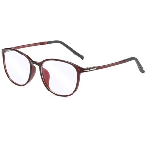 Ochelari Protectie Blue Light Unisex/Femei, SKYDDAR INNOVATION, Rame Metalice, F2822, Design Modern, set cu sticker, Rosu